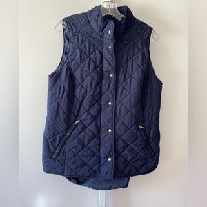 Crown & ivy | woman’s vest blue navy | size ox |